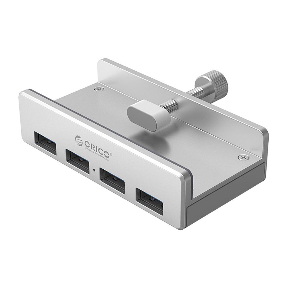 ORICO MH4PU Hub USB-Adapter USB-A zu USB-A, Klemmhalterung für stabile Montage und schnellen Zugriff auf Ports