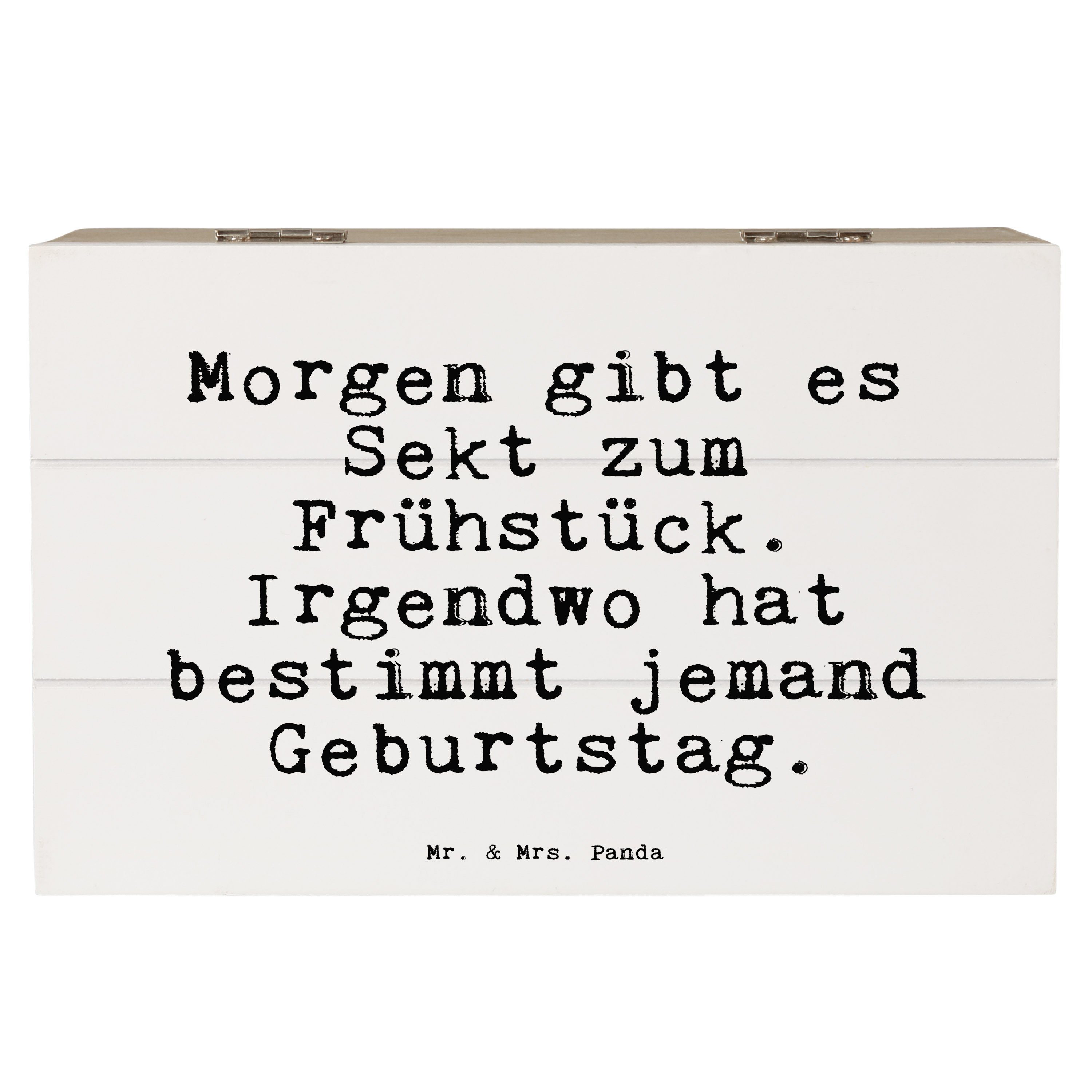 Mr. & Mrs. Panda Dekokiste gibt es Sekt... Weiß Geschenk