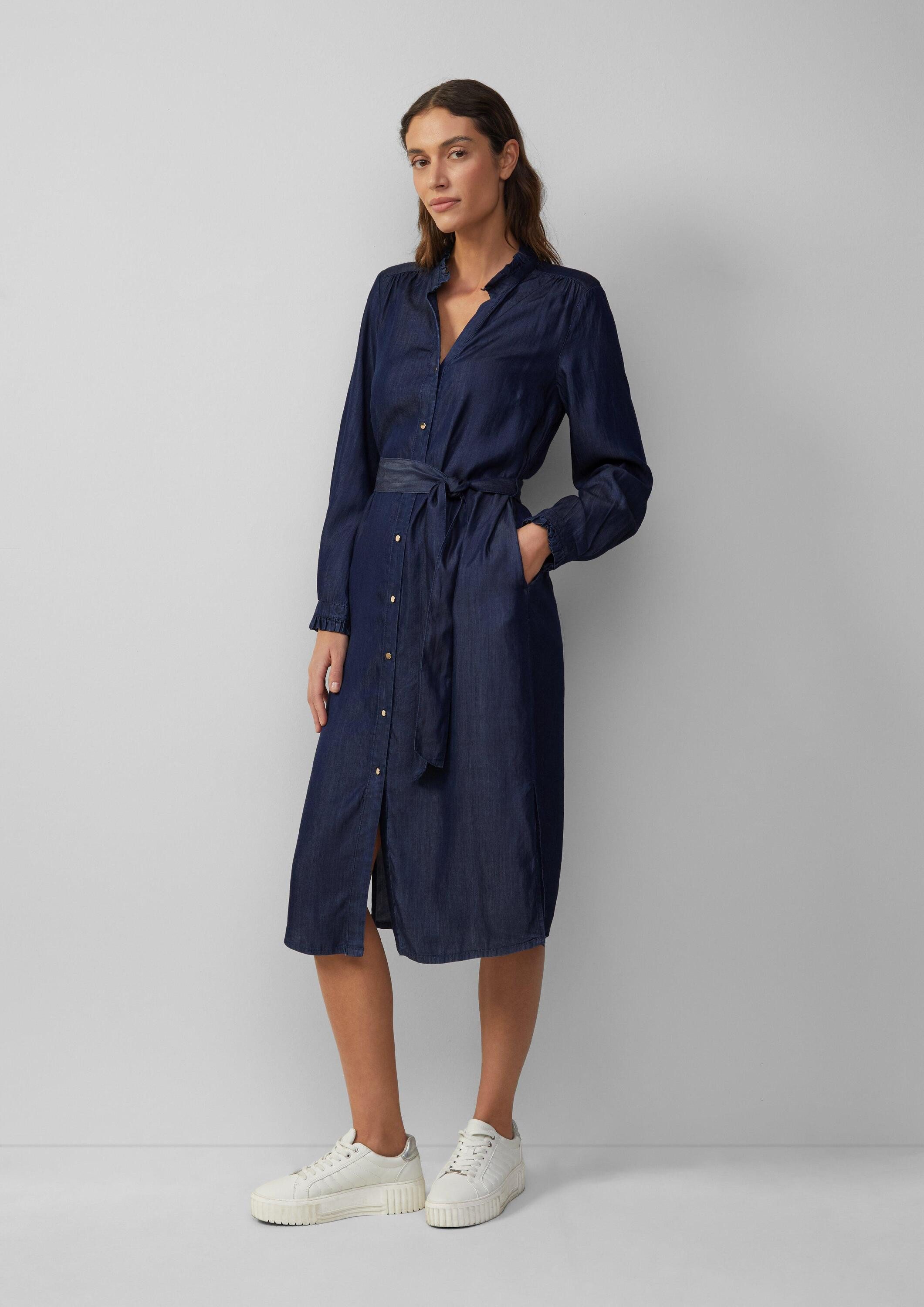 s.Oliver Midikleid Kleid Hemdblusenkleid in Denim-Optik günstig online kaufen
