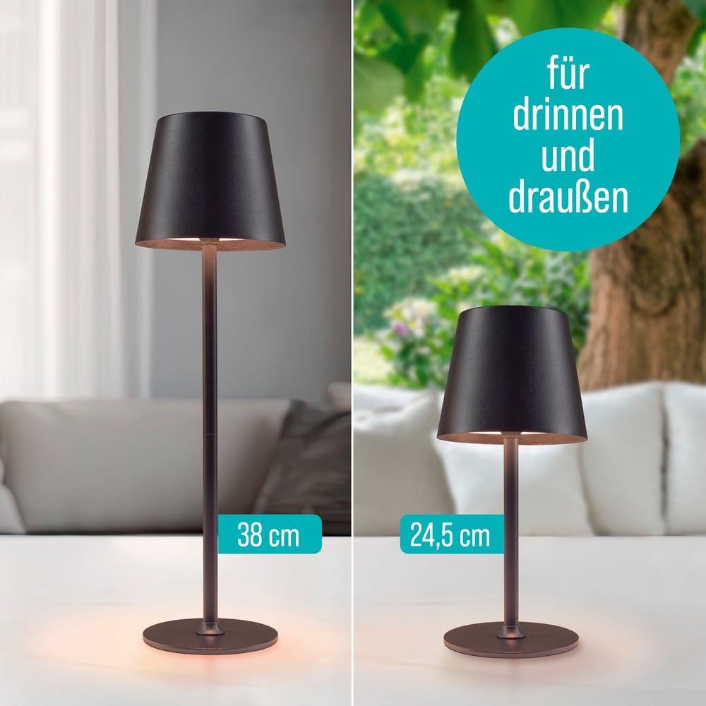EASYmaxx LED Tischleuchte LED-Tischlampe Metall, schwarz günstig online kaufen