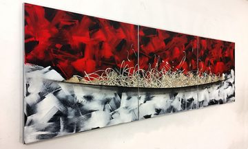 WandbilderXXL XXL-Wandbild Bloody Steel 210 x 70 cm, Abstraktes Gemälde, handgemaltes Unikat