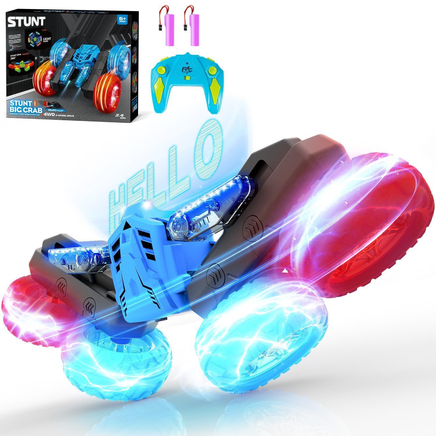 RC-Auto Ferngesteuertes Auto ab 3 4 5 6 8 10 Jahre, RC Auto mit Fernbedienung