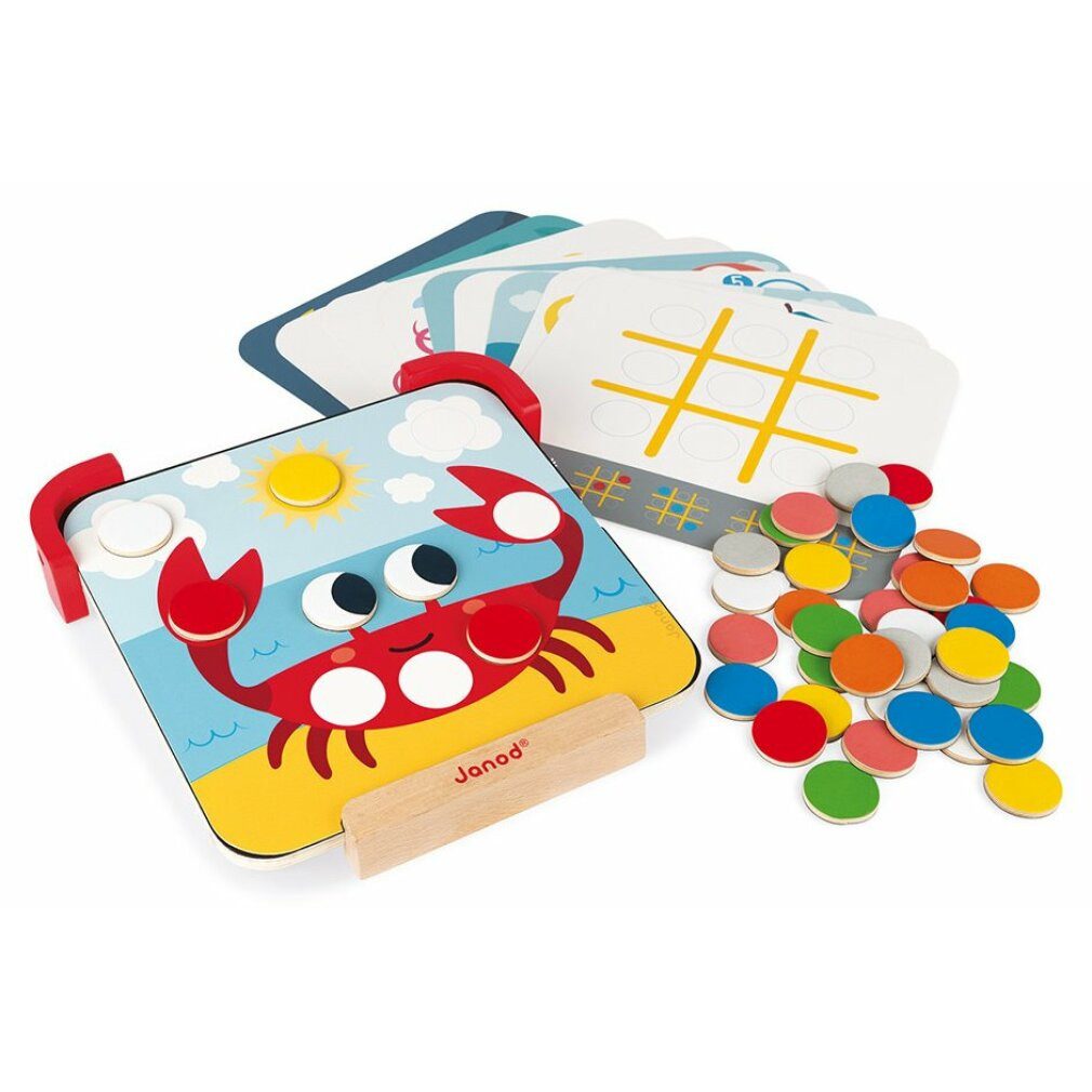 Janod Puzzle Ich lerne Farben mit Mustern, Puzzleteile