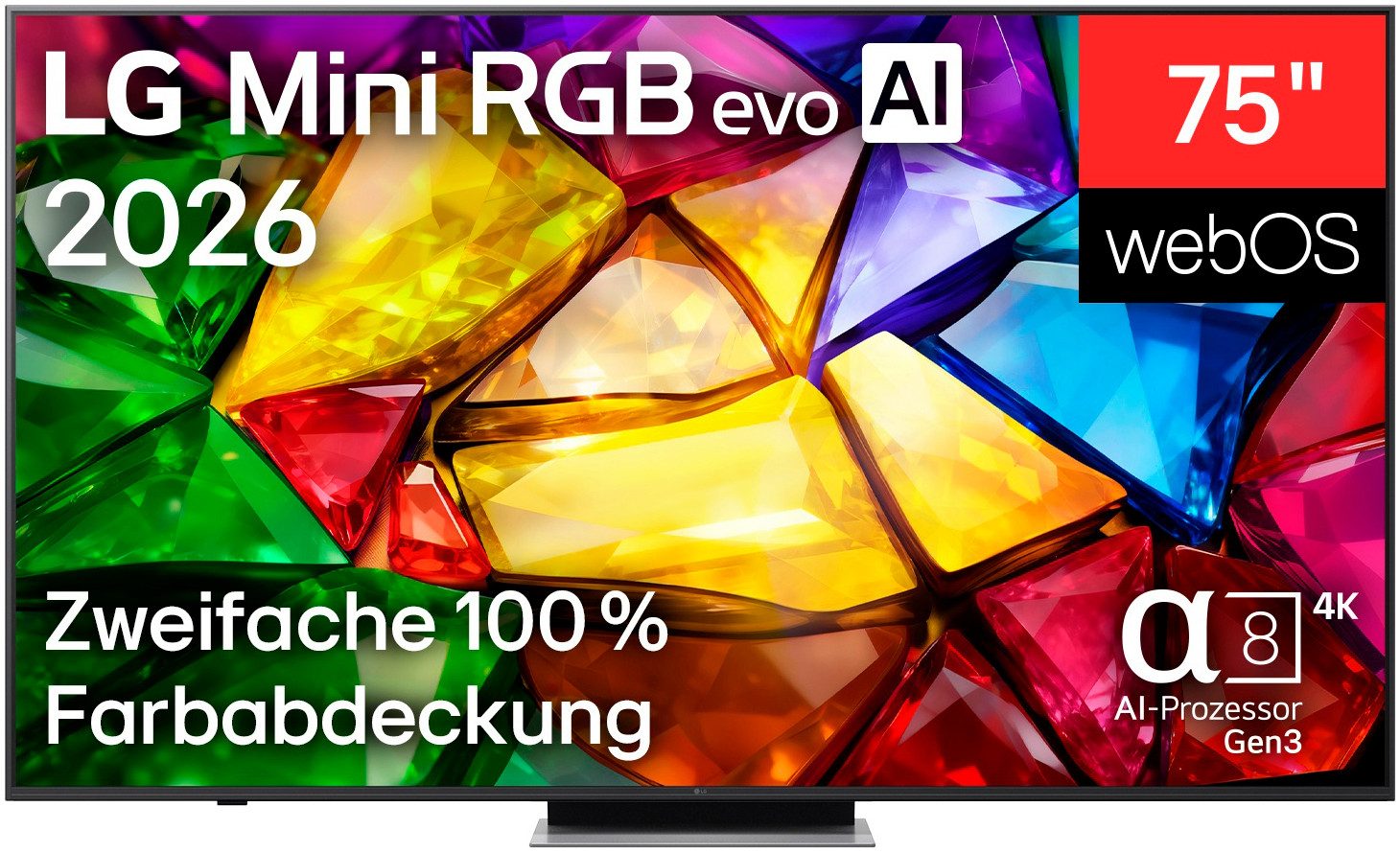 LG 75MRGB87B9B Mini-LED-Fernseher (189 cm/75 Zoll, 4K Ultra HD, Smart-TV)