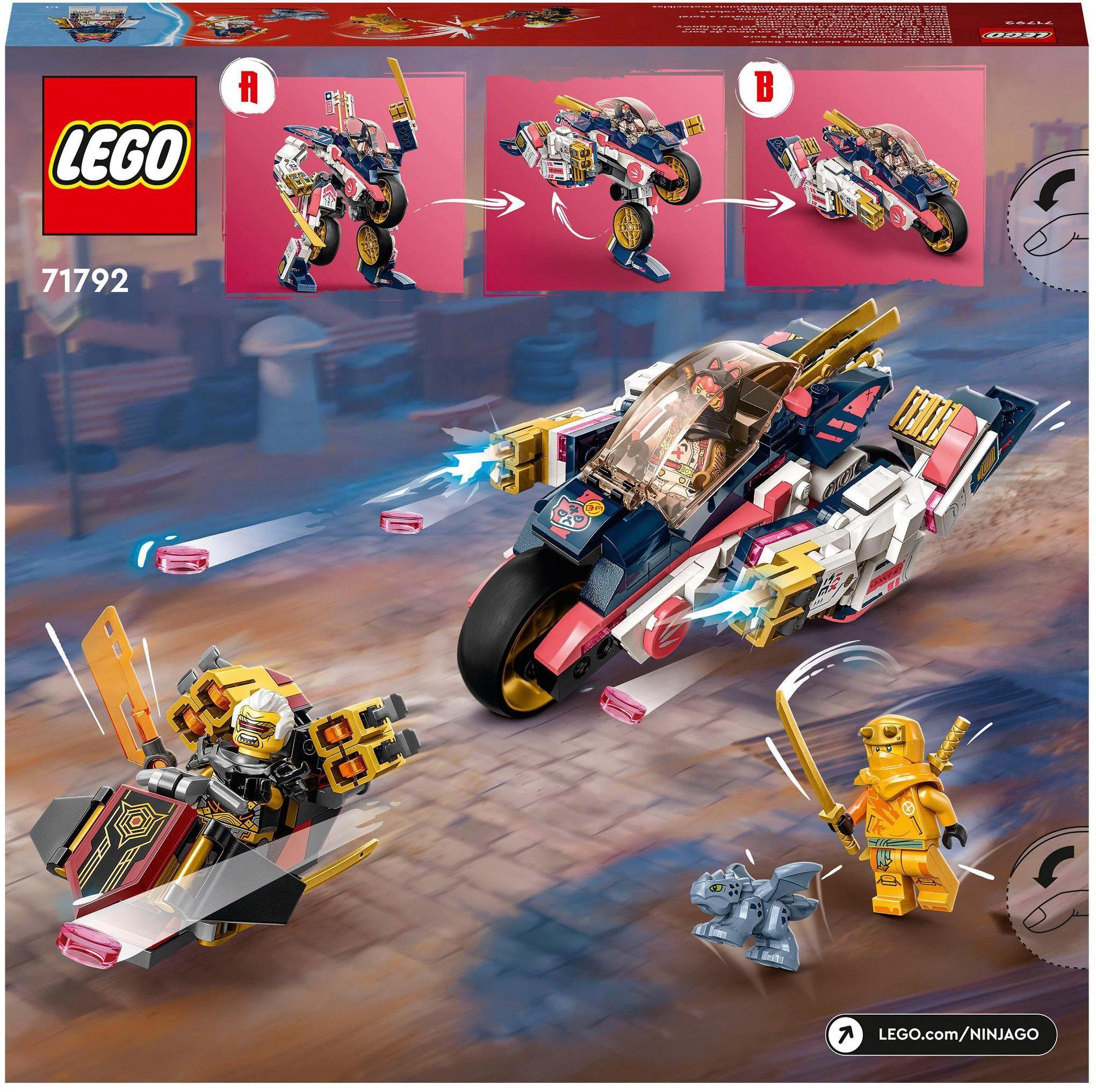 LEGO® Konstruktionsspielsteine (71792), in Made Soras NINJAGO, (384 Mech-Bike Europe St), LEGO®