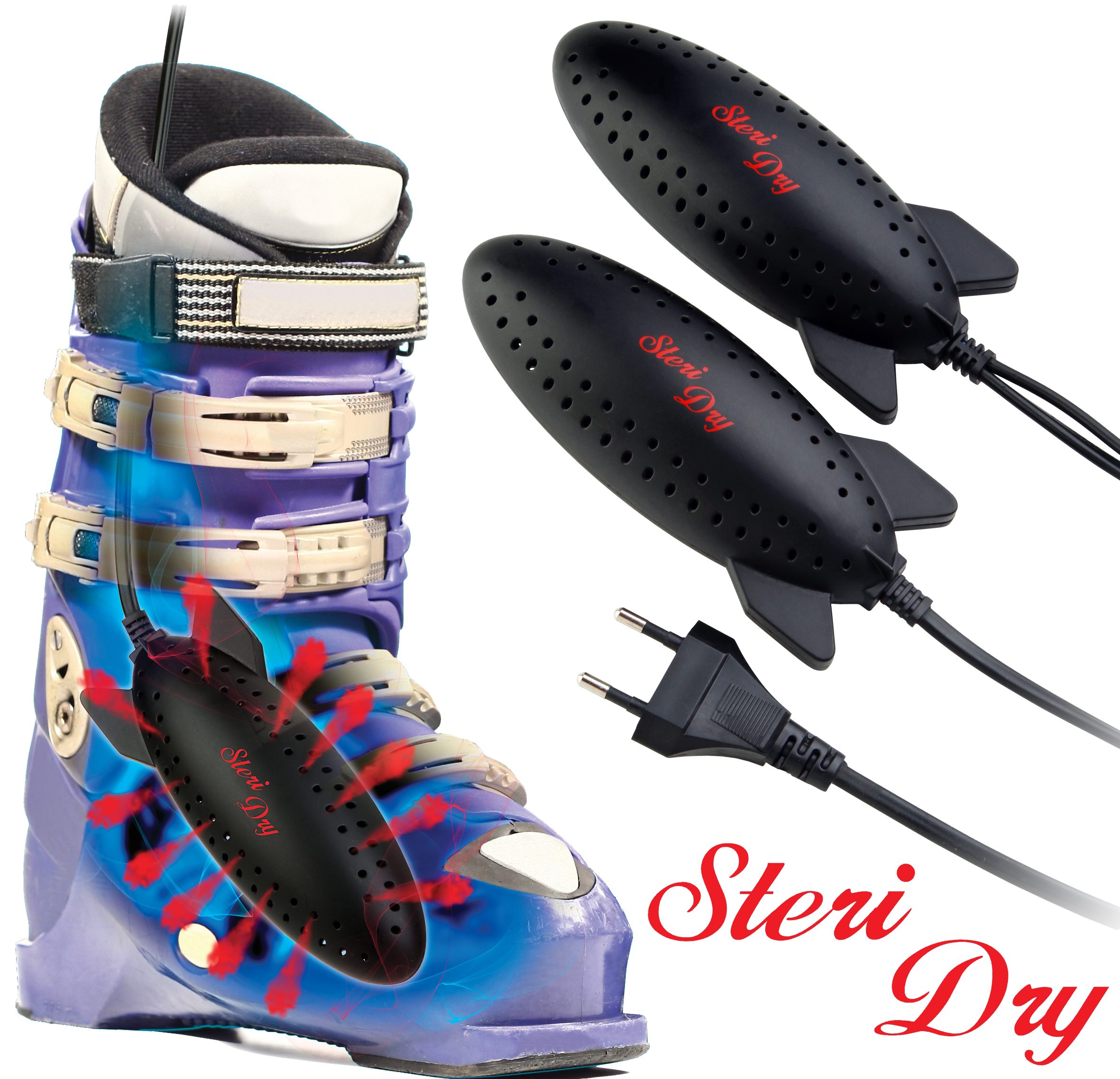 e4fun Schuhtrockner ein flash2besafe „Das Paar Dry Schuhe für UV-Schuhtrockner Original“ Steri