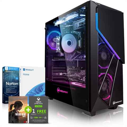 Megaport Gaming-PC (Intel Core i7-12700F 12x2,10 GHz, AMD Radeon RX 6600, 16 GB RAM, 1000 GB SSD, Windows 11, WLAN)