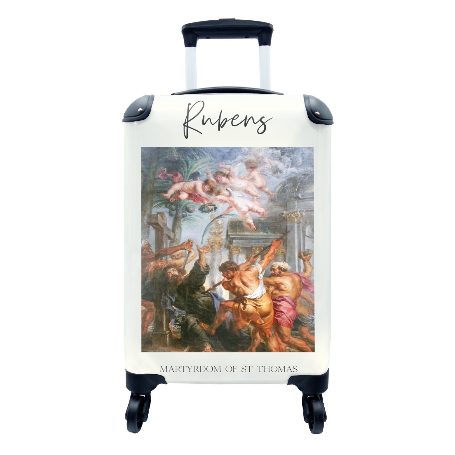 4 Reisetasche Ferien, Trolley, - Rubens, - Handgepäck für MuchoWow Malerei Reisekoffer Rollen, Handgepäckkoffer mit Barock rollen,