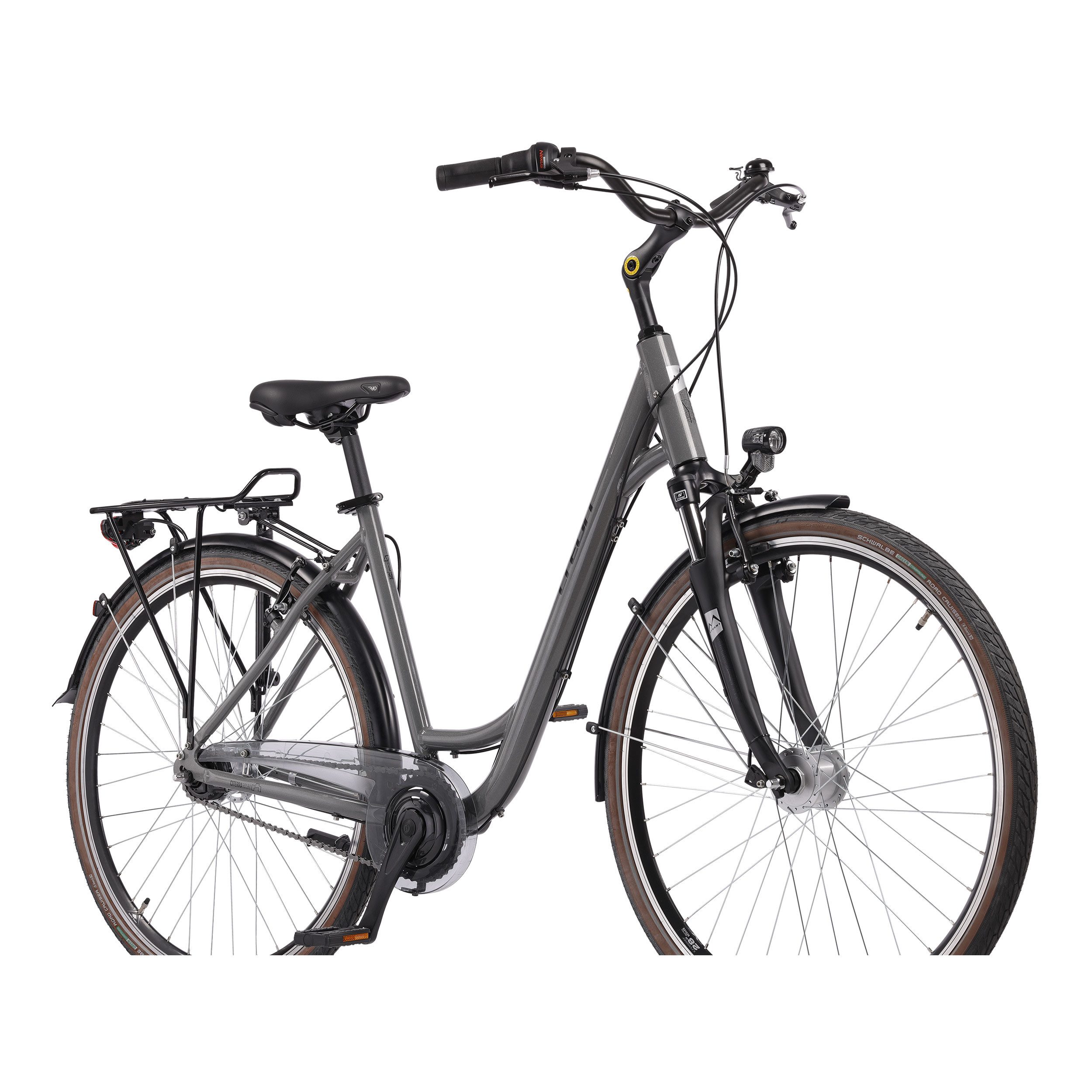 Airtracks Cityrad 28 Zoll Damen City Fahrrad CITERRA SL2 WAVE / LOW STEP Bike, 7 Gang Shimano NEXUS Schaltwerk, Nabenschaltung, (Shimano Nexus 7), Grau - Rahmenhöhen 45cm 50cm 55cm - Modell 2026