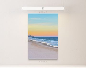 Sinus Art Leinwandbild Sonnenuntergang Miami Beach - Leinwandbild
