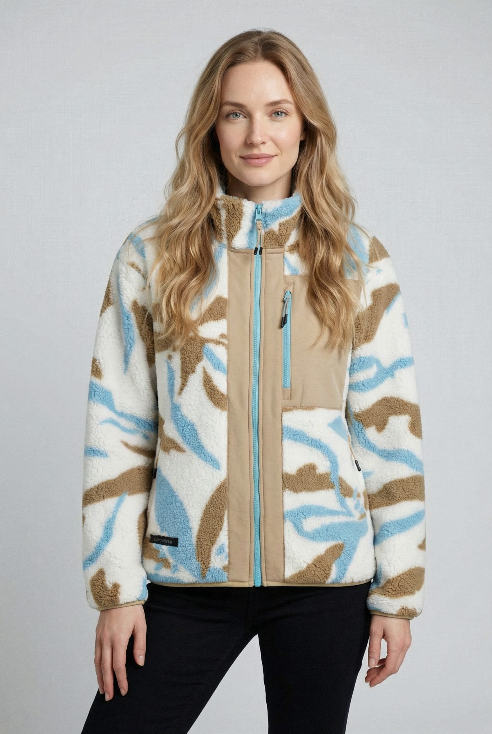 Icepeak Fleecejacke ADDIAS (1-St) mit Stehkragen, gerader Schnitt, elastisc günstig online kaufen