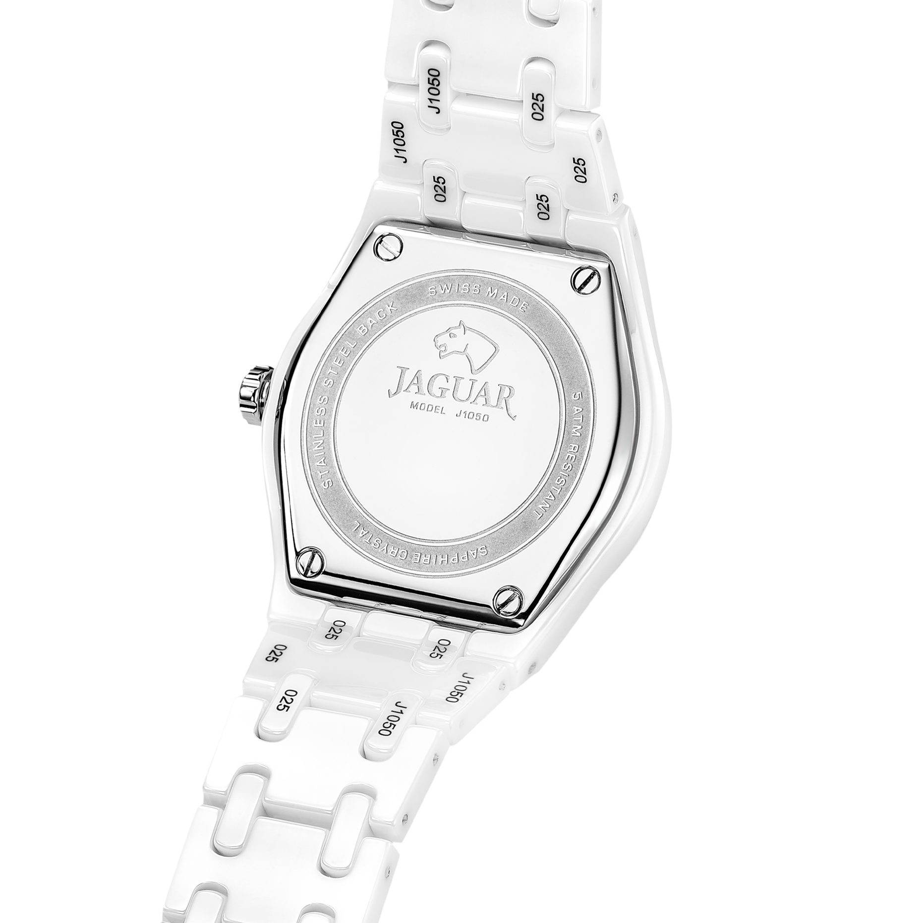 Jaguar Keramikuhr Ceramic J1050_1, Quarzuhr, Armbanduhr, Damenuhr, Swiss Made, Keramik, analog, Tag