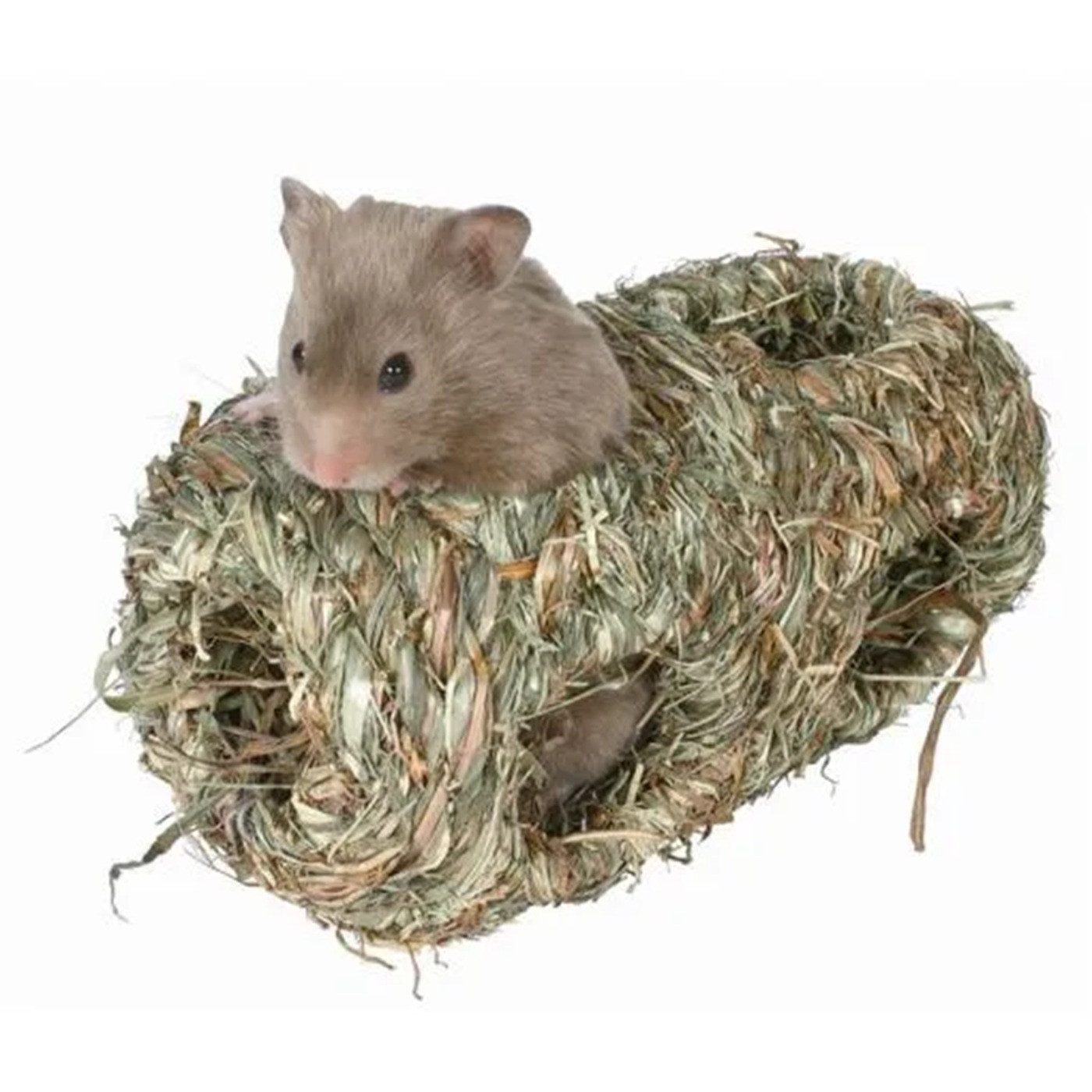 TRIXIE Kleintiertunnel Trixie Grasnest, Hamster, doppelt 10 × 19 cm