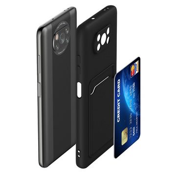 kwmobile Handyhülle Hülle für Xiaomi Poco X3 NFC / Poco X3 Pro, Handyhülle mit Fach für Karten - Handy Cover Case