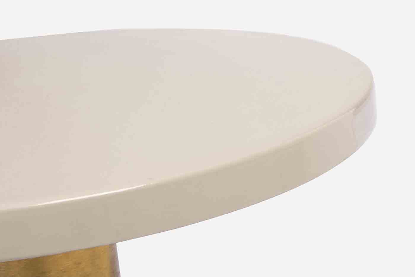 Bizzotto Beistelltisch Nalima aus Metall, Creme günstig online kaufen