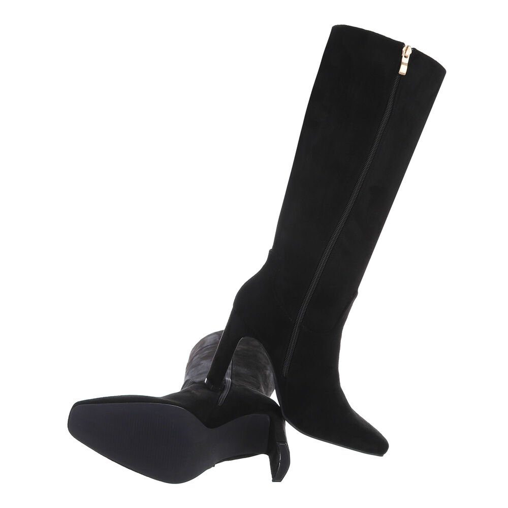 Ital-Design Damen Elegant High-Heel-Stiefel (81441170) Blockabsatz günstig online kaufen