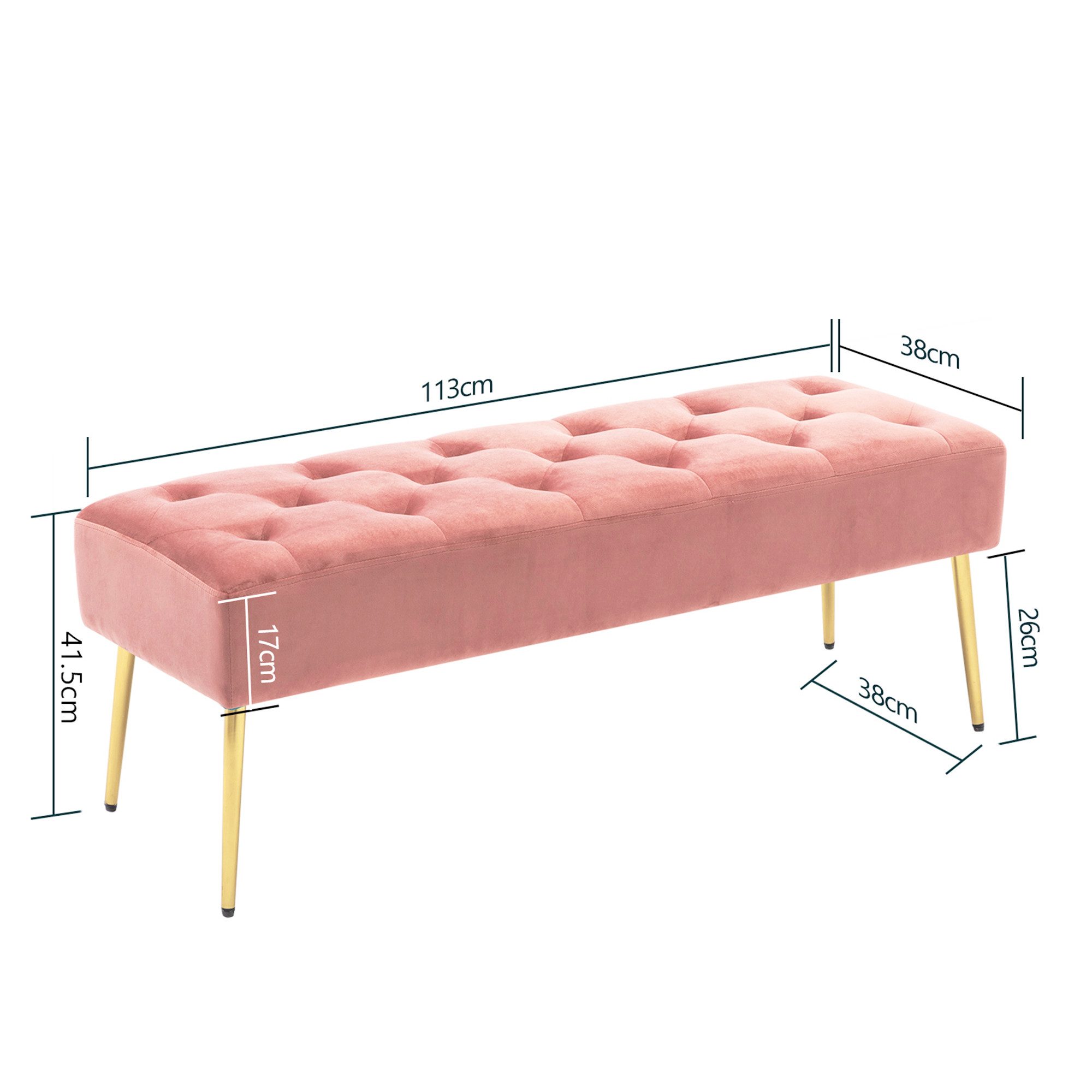 Duhome Sitzhocker (9130C), Sitzbank Polsterbank Sitzhocker Schminkbank mit günstig online kaufen