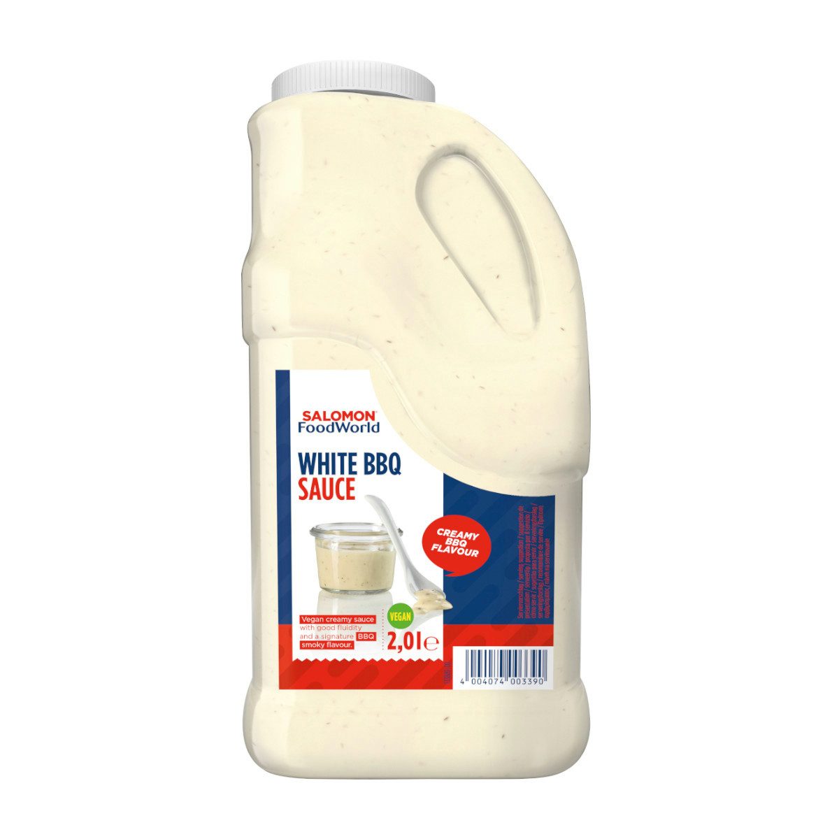 SALOMON FOODWORLD Saucen, Salomon White BBQ Soße Vegan creamy Grillsoße ungekühlt 2000ml