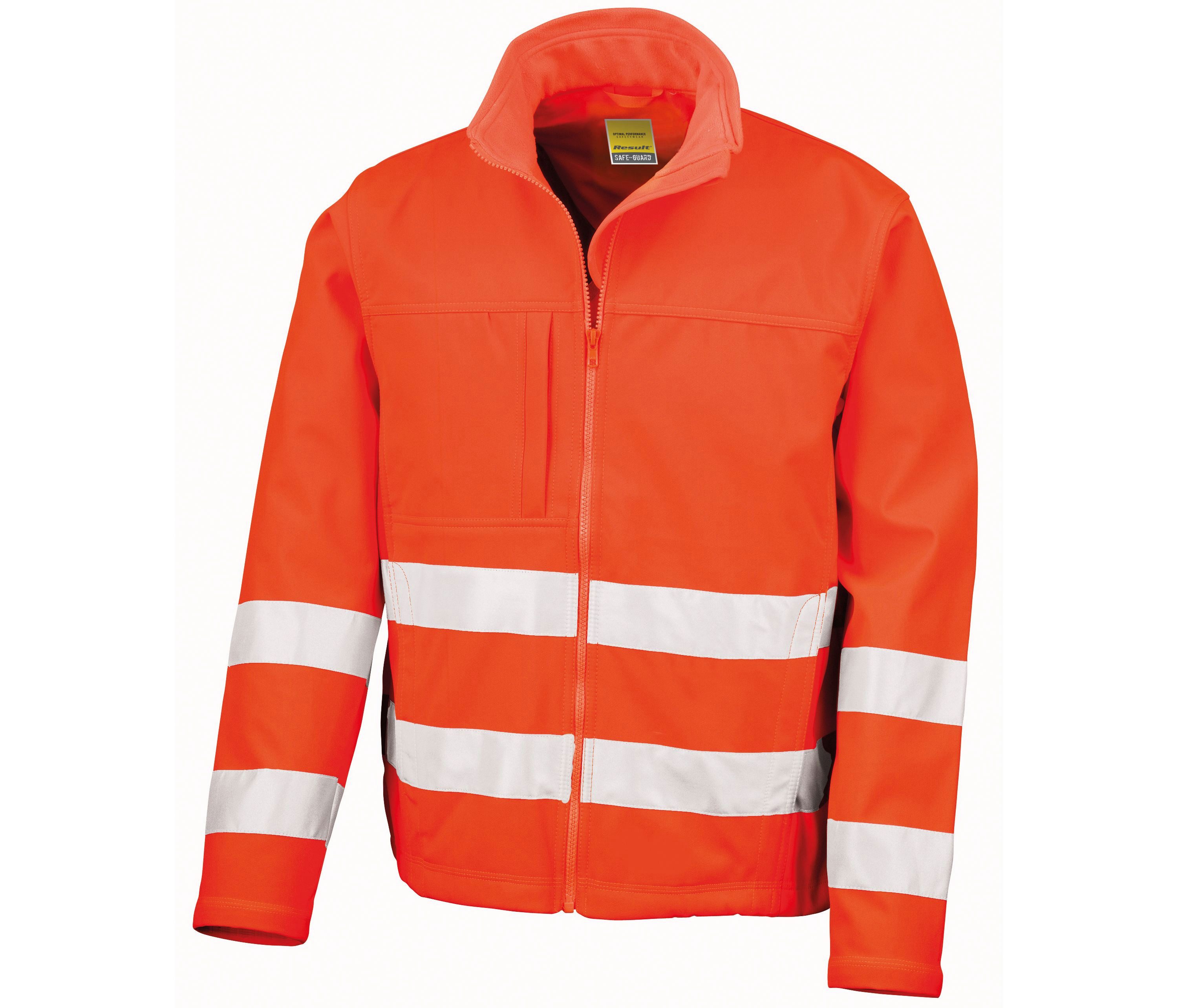 Result Arbeitsjacke Herren Warnschutz Softshelljacke EN ISO 20471 Klasse 2 3M Reflex