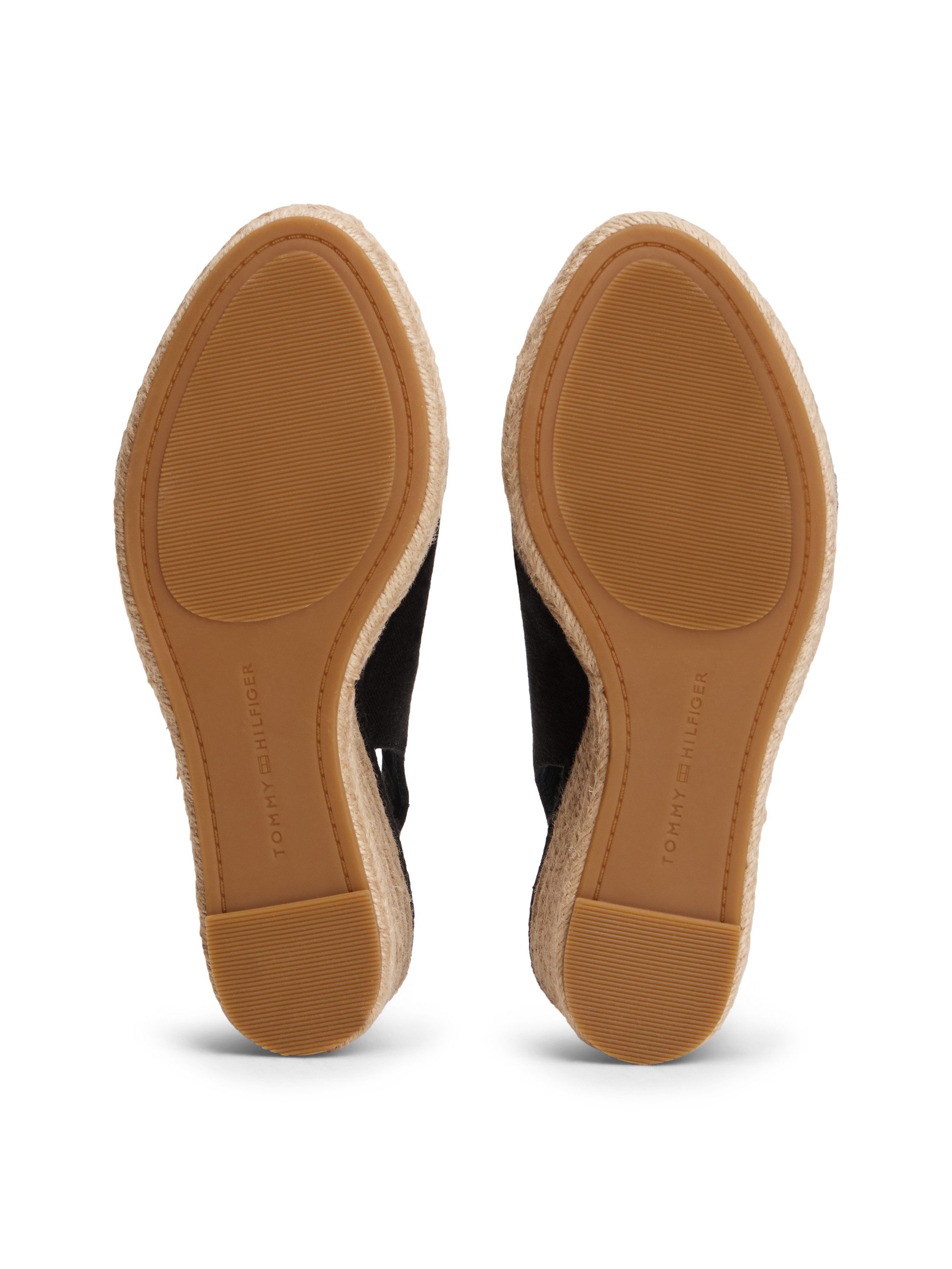 Tommy Hilfiger FLAG HIGH WEDGE ESPAD SLINGBACK High-Heel-Sandalette Keilsandalette, Sommerschuh, verstellbarer Schnalle in schmaler Form