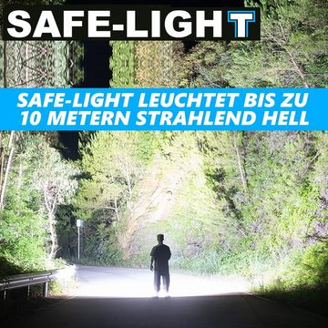 MAVURA LED Außen-Wandleuchte SAFE-LIGHT Sicherheitslicht Klemmlicht Multifunktionslicht, LED fest integriert, Tageslichtweiß, Flutlicht mit Bewegungsmelder Außenleuchte