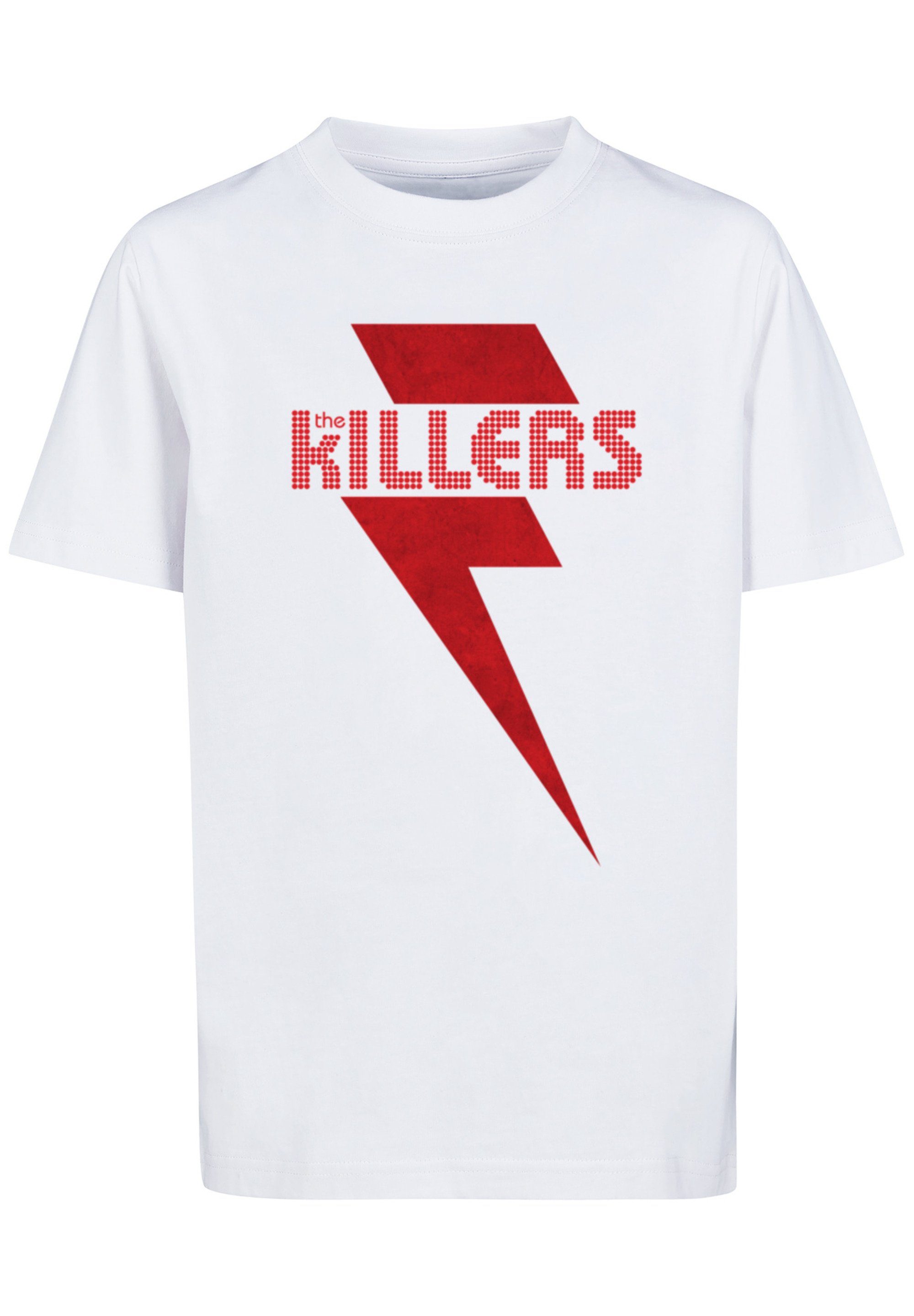 F4NT4STIC T-Shirt The Killers Rock weiß Red Band Bolt Print