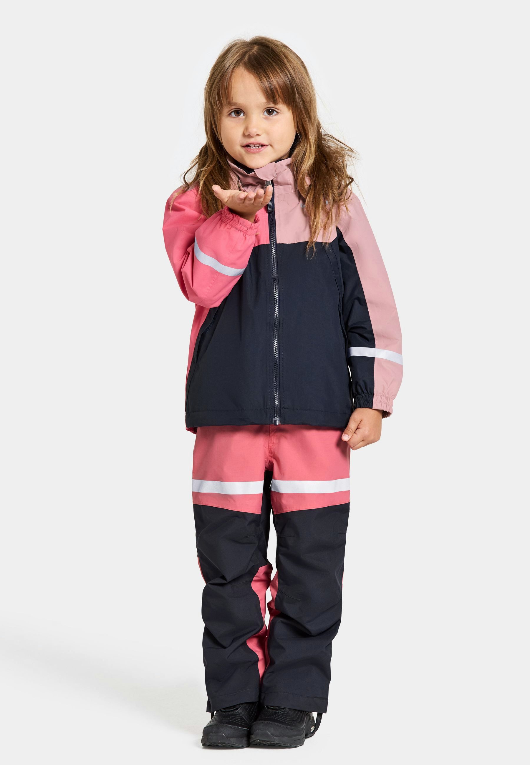 Didriksons Regenjacke Übergangsjacke Für Kinder wasserdicht winddicht atmungsaktiv PILVI mit Kapuze mit Taschen