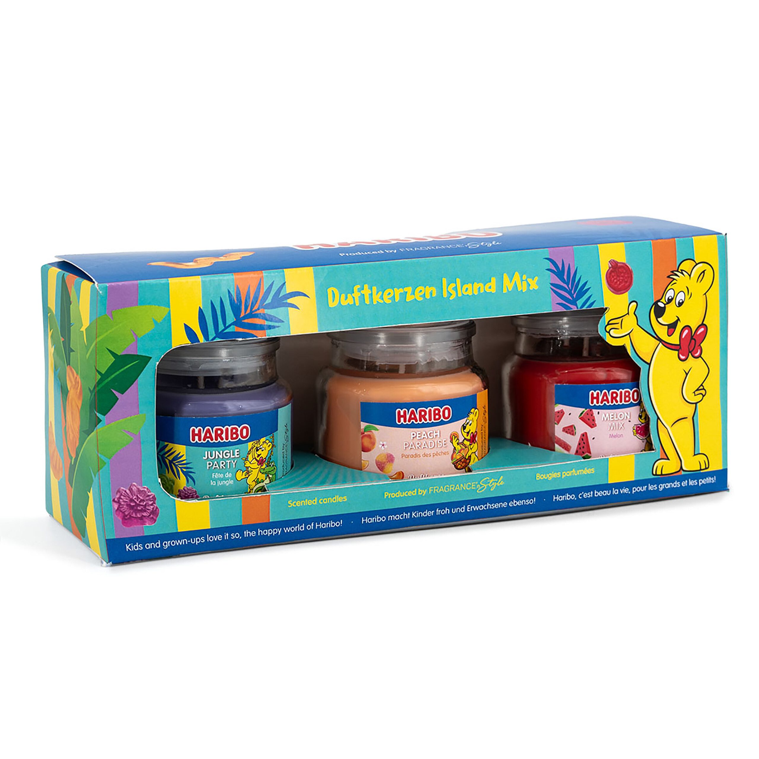 HARIBO Duftkerze Haribo™ Duftkerzen Geschenkset (3er Set), Island Mix günstig online kaufen