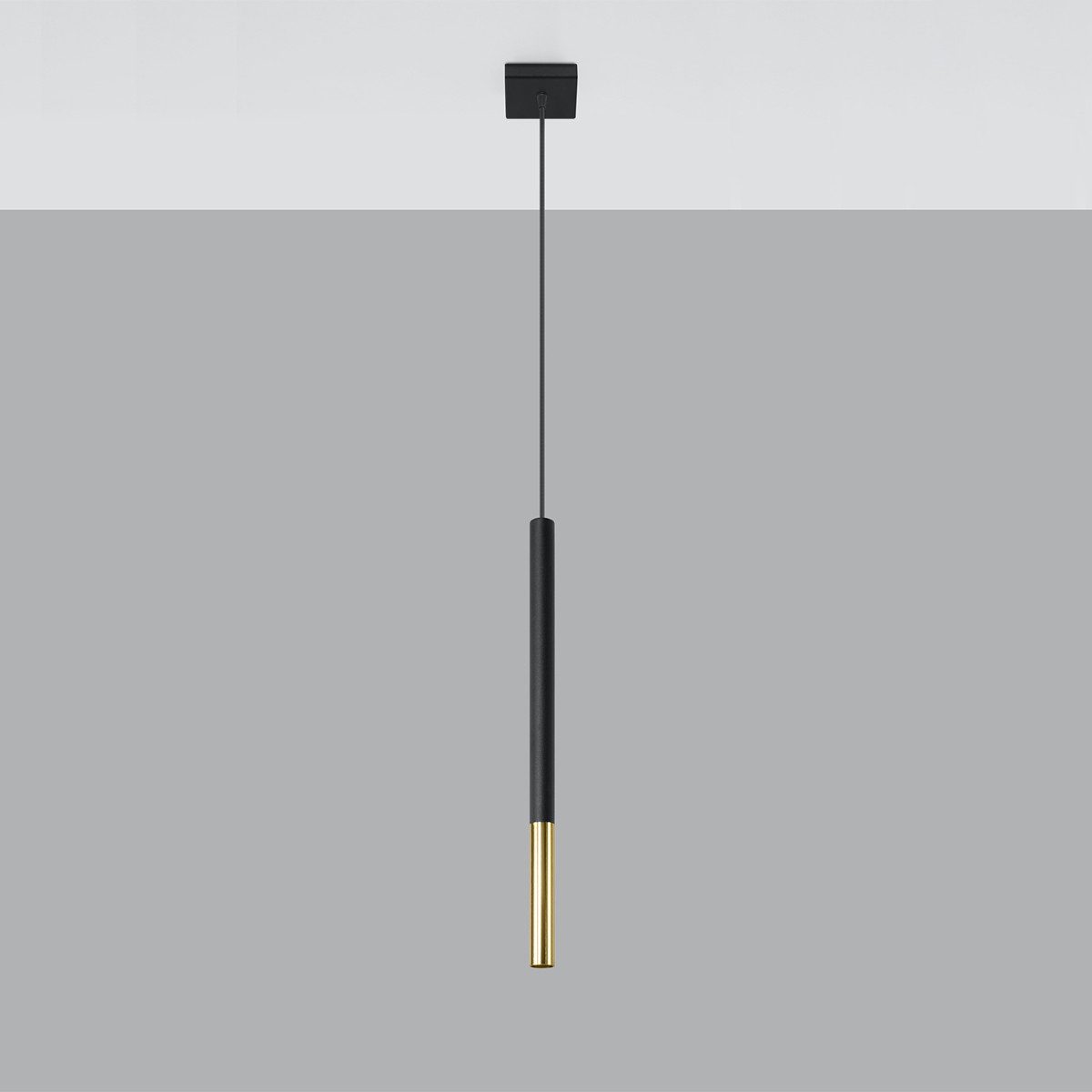 SOLLUX lighting Hängeleuchte Hängeleuchte Mozaica 1 Schwarz/Gold, Nicht enthalten