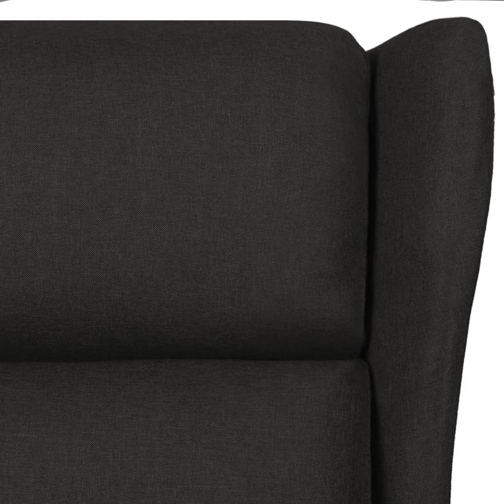 vidaXL Sessel Stoff (1-St) Schwarz Relaxsessel