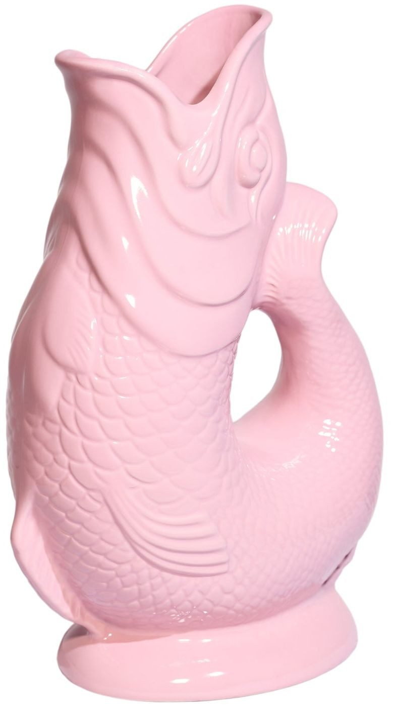 Gluckigluck Wasserkaraffe, (Original Gluggle Jug aus England), mit Gluckergeräusch, handgefertigt, ikonisches Fisch-Design, 1,2 L