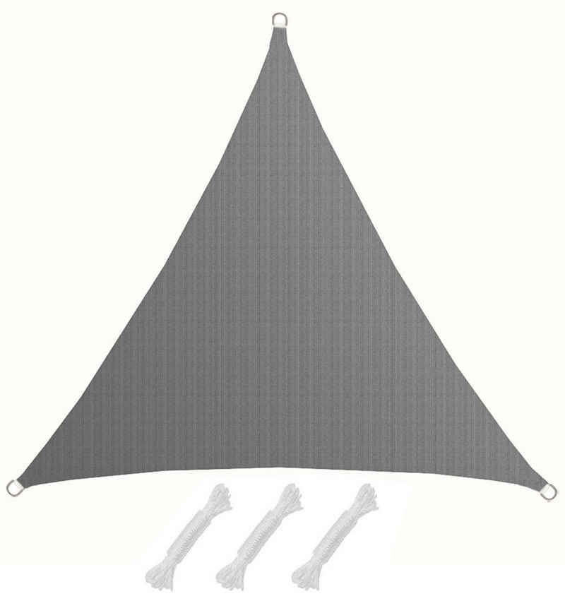 AMANKA Sonnensegel Sonnensegel UV Sonnenschutz Plane Überdachung, 2x2x2 m Dreieck grau