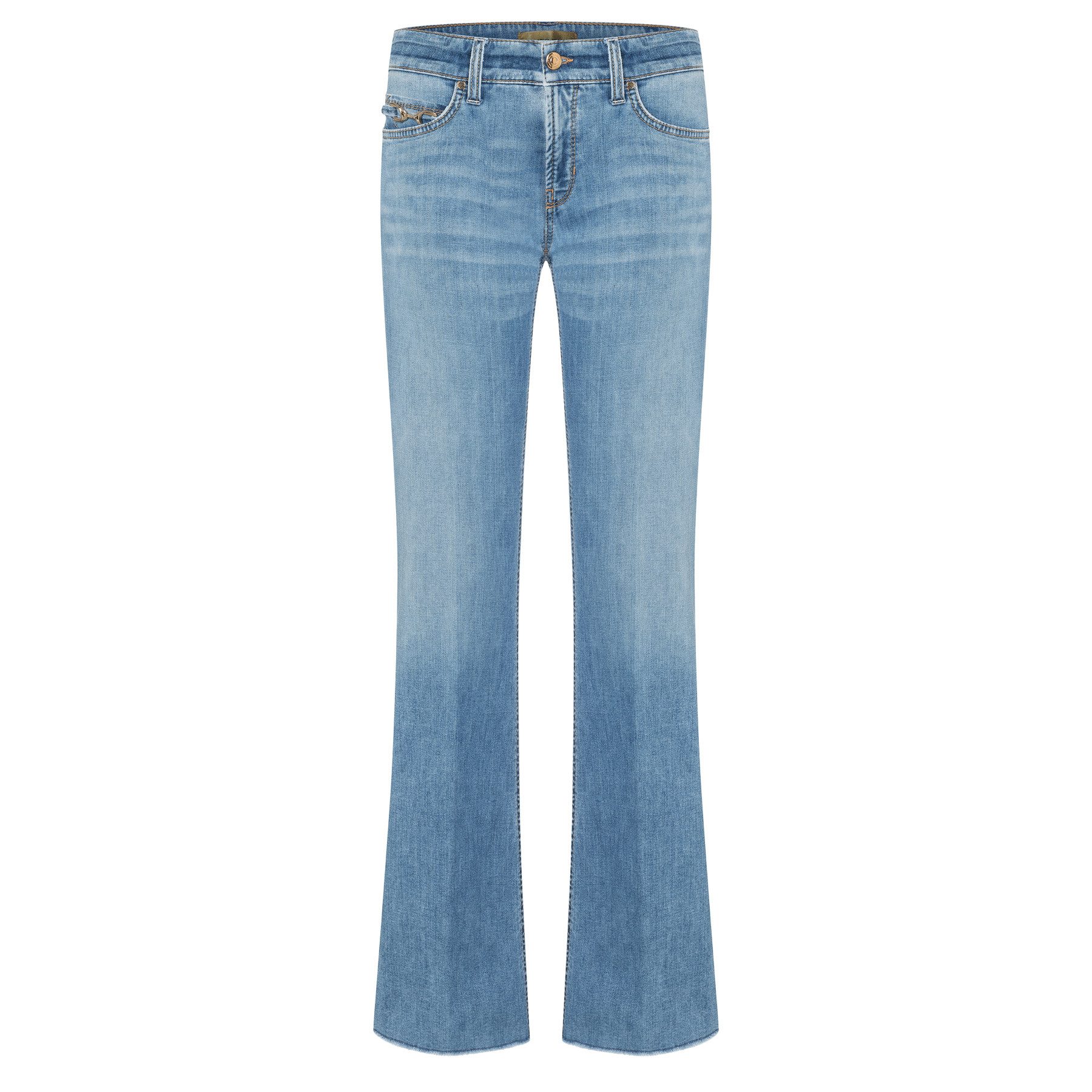 Cambio 5-Pocket-Jeans CAMBIO Jeans PARIS FLARED Mid Waist - Blau