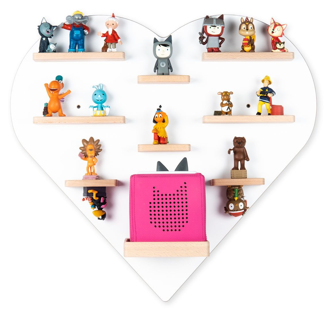 Boarti Wandregal Regal Holz Herz Kinder Toniebox Tonies Figuren günstig online kaufen