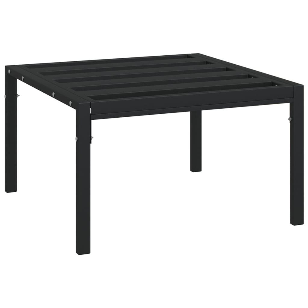 mit Stk. 1 cm Grauen Stahl, Gartenhocker Loungesofa 60x60x35 Kissen Teile 2 vidaXL