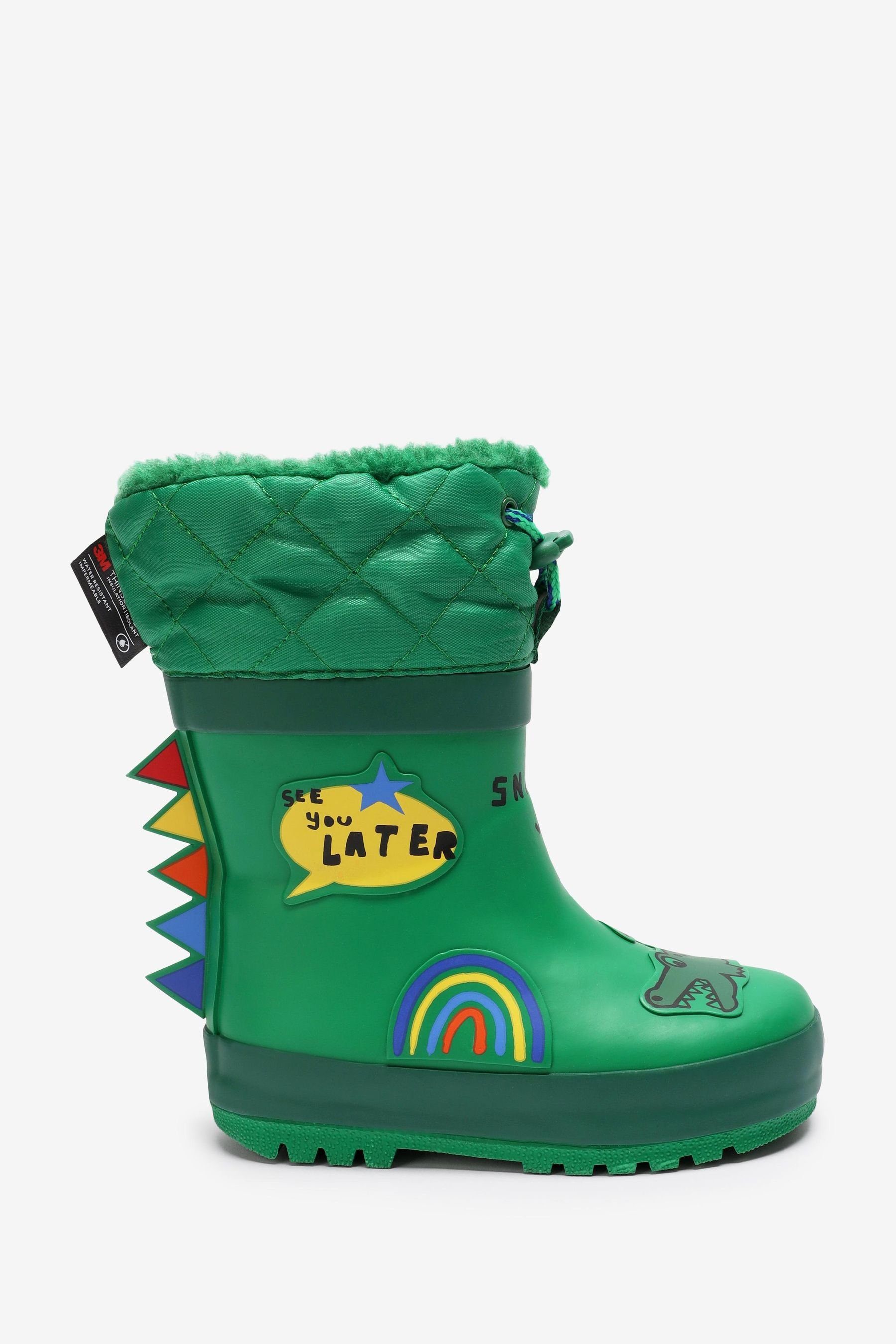 Next Thinsulate™ Thermo-Gummistiefel mit Umschlagschaft Gummistiefel (1-tlg) Green Character