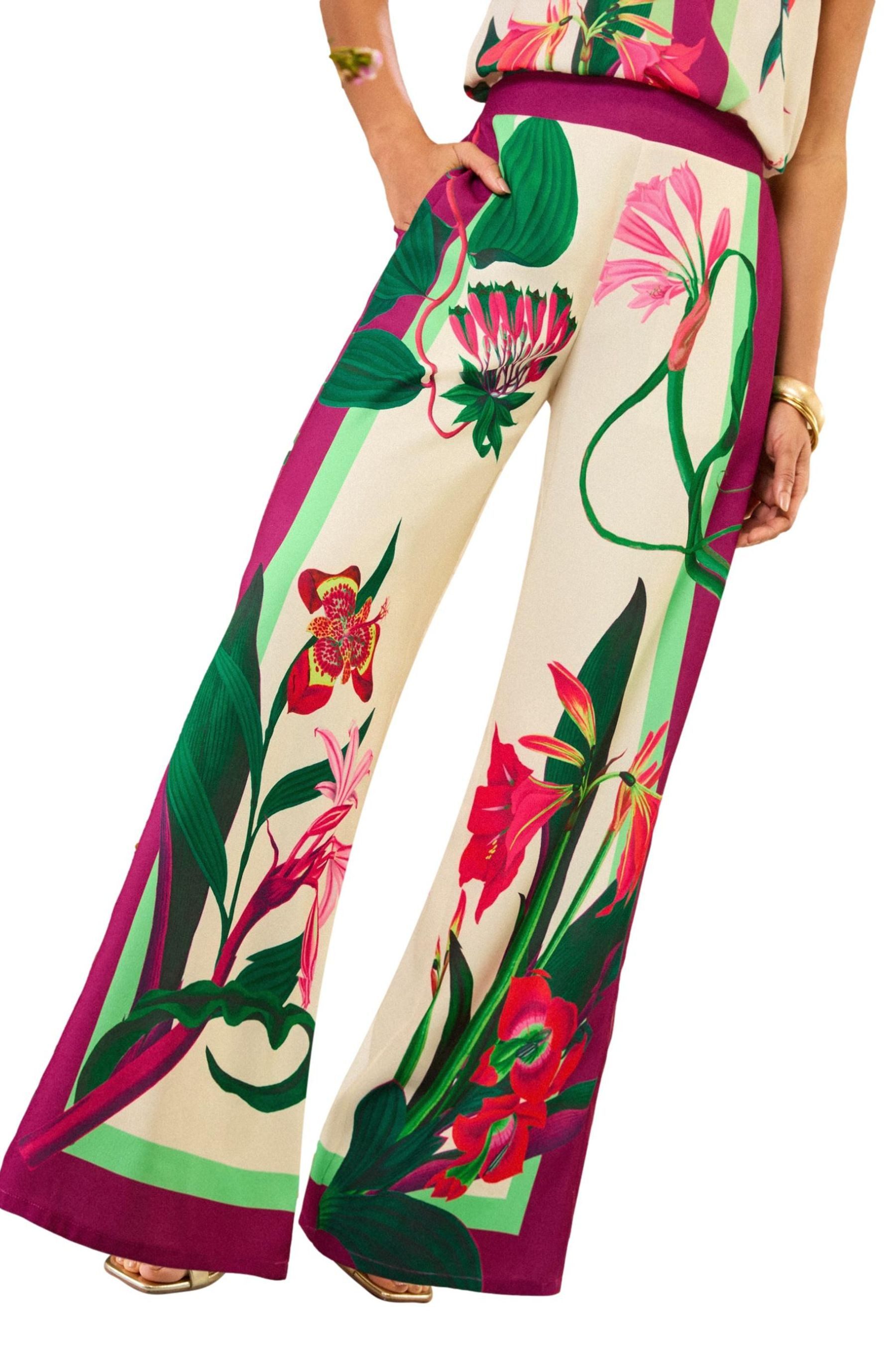 Love & Roses Palazzohose Love & Roses Schlupfhose mit weitem Bein, Regular (1-tlg)