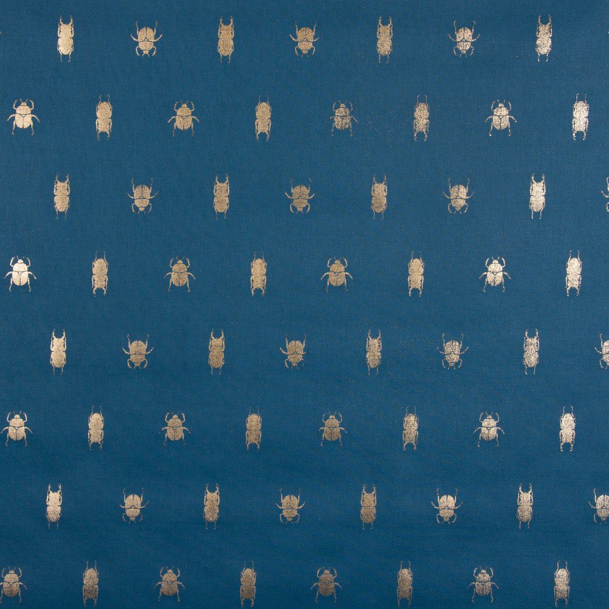 SCHÖNER gold Tischläufer blau handmade Käfer LEBEN. LEBEN. Tischläufer metallic SCHÖNER 40x160cm,