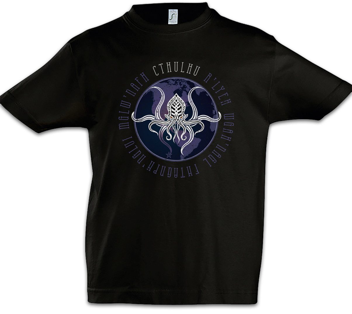 Urban Backwoods Print-Shirt Cthulhu J World Order Kinder T-Shirt HP Lovecraft Miskatonic R'Lyeh (1-tlg) Arkham Dunwich Innsmouth Azathoth