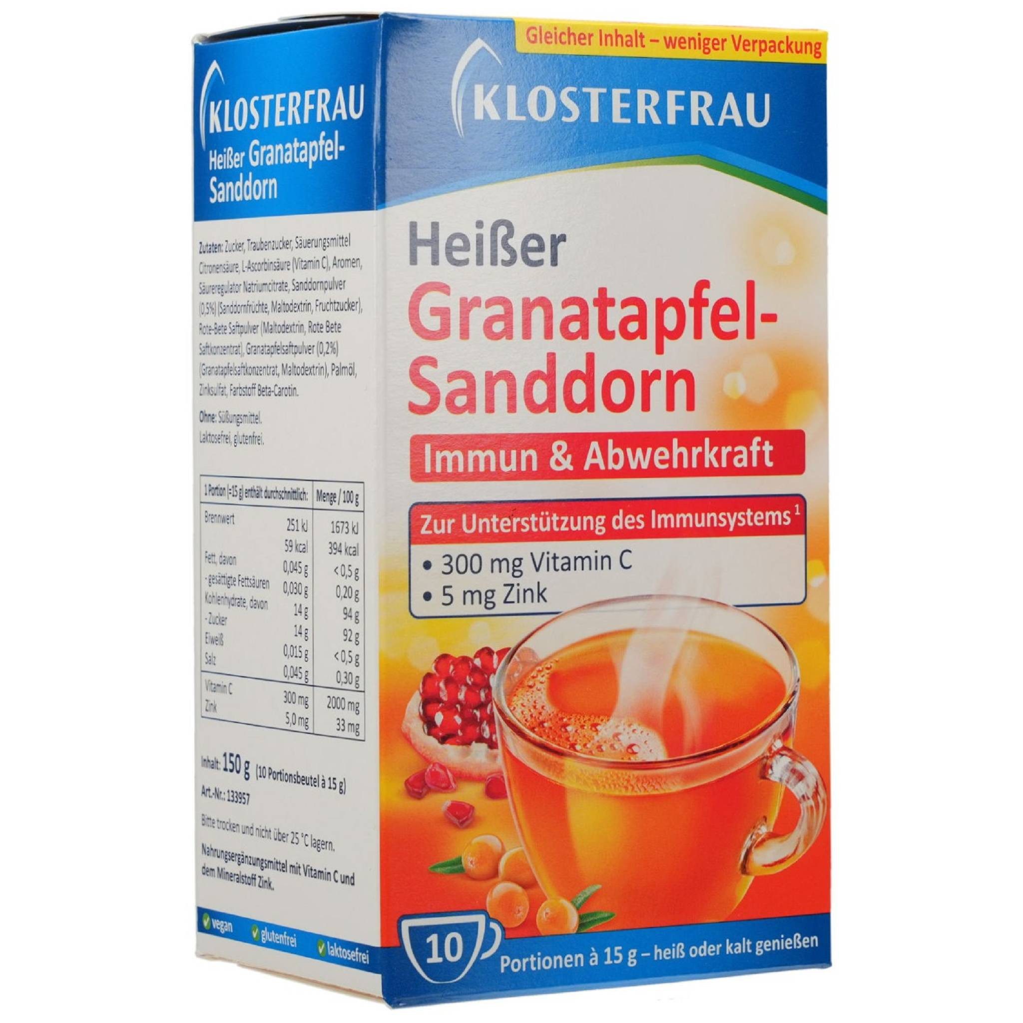 MCM KLOSTERFRAU Vertr. Tee KLOSTERFRAU Broncholind heißer Granatapfel-Sandd.