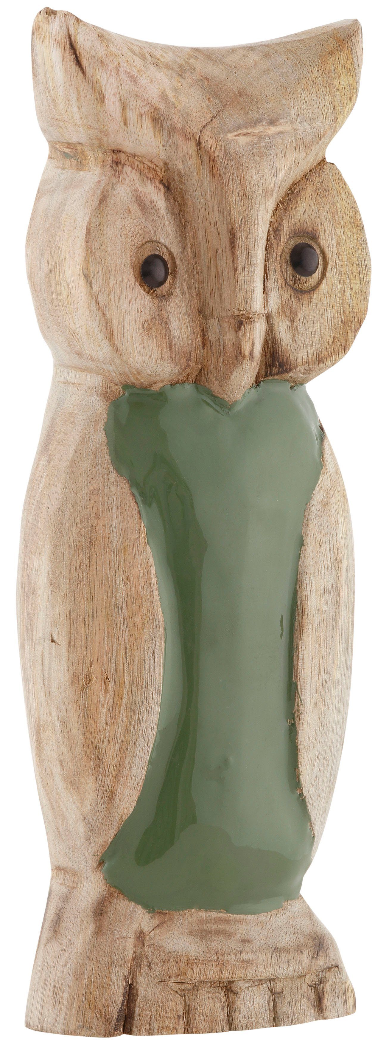 aus & RIFFELMACHER Tierfigur WEINBERGER Höhe Eule, cm 27 ca. Weihnachtsdeko, Holz,