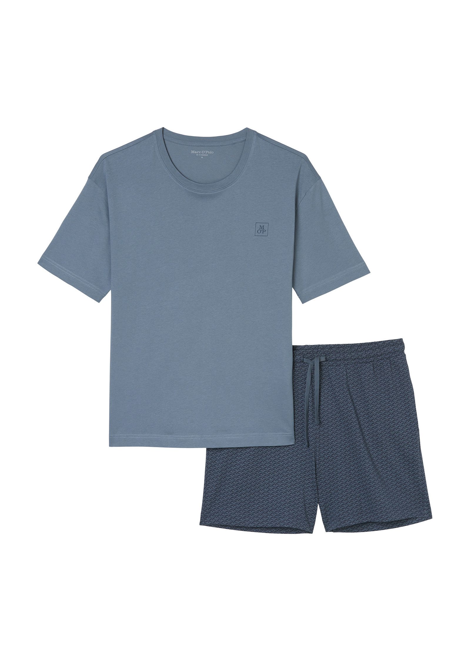 Marc O'Polo Shorty Mix & Match Cotton (2 tlg) mit unifarbenem Shirt und gem günstig online kaufen