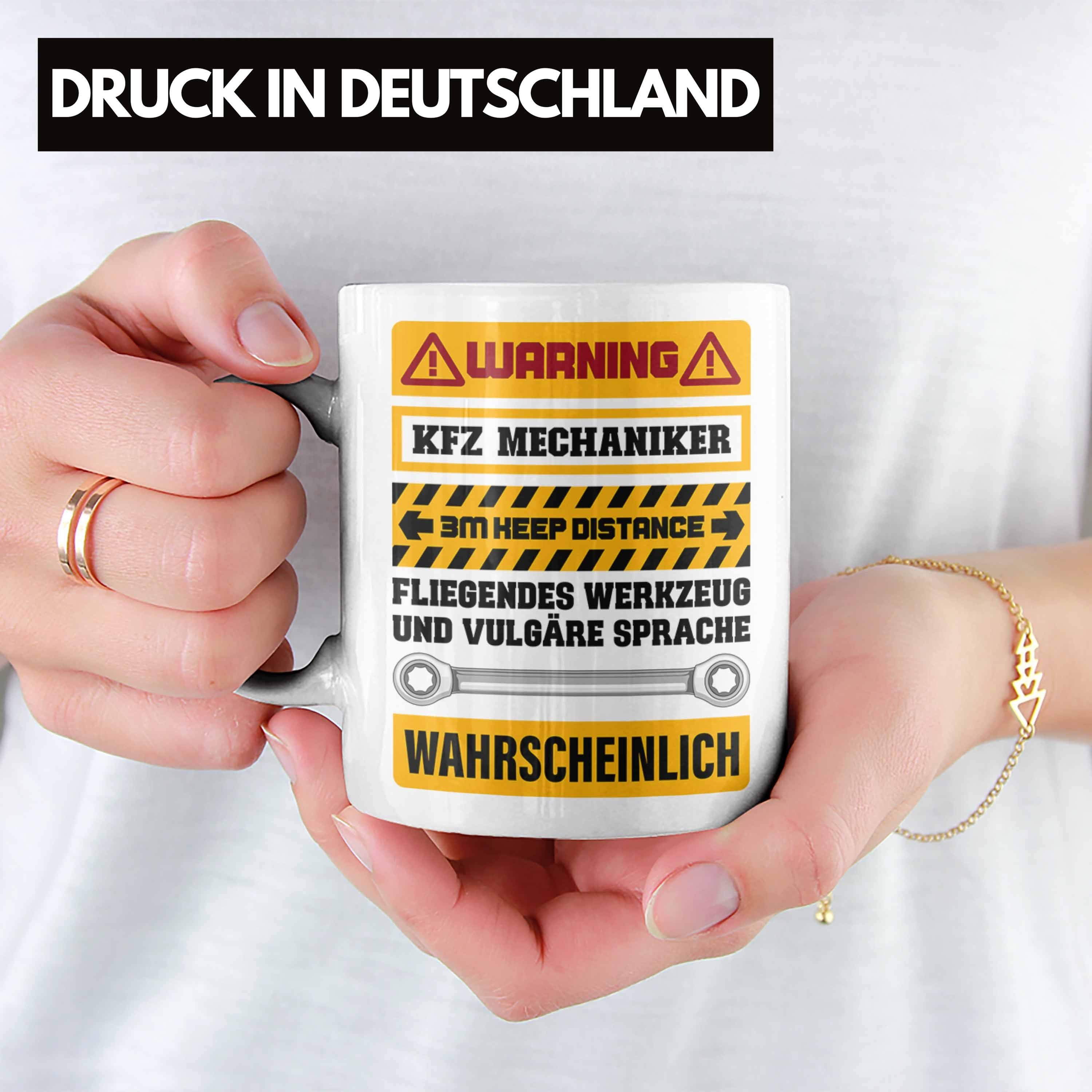 Geschenkidee Geschenk Spruch Mechaniker Lustig Mechaniker Tasse - Tasse Lustig KFZ Trendation Weiss Trendation