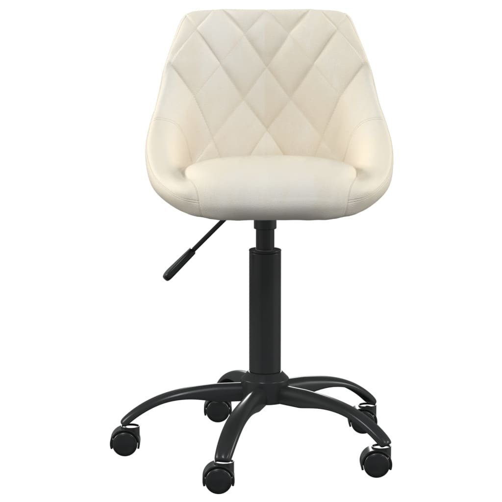 vidaXL Bürostuhl Bürostuhl Creme Samt (1 St)