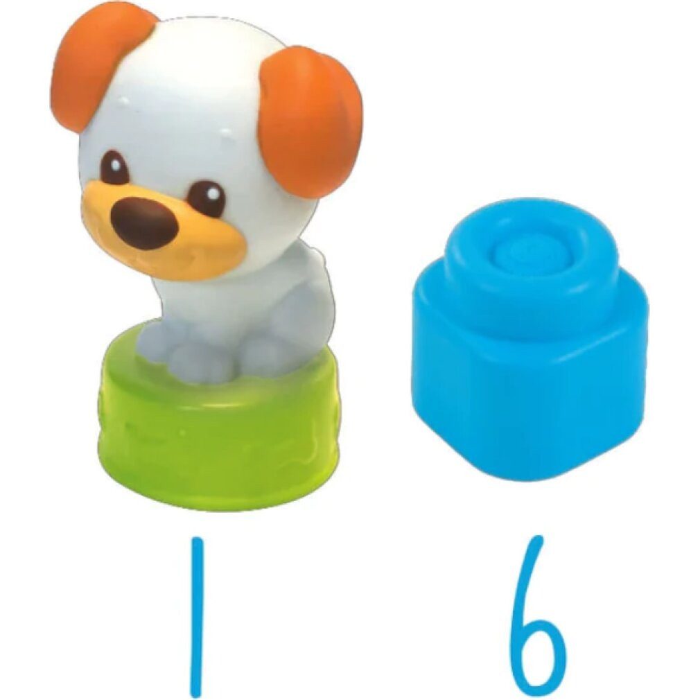 Clementoni® Hund & Welpe Eimer Konstruktions-Spielset, (Packung)