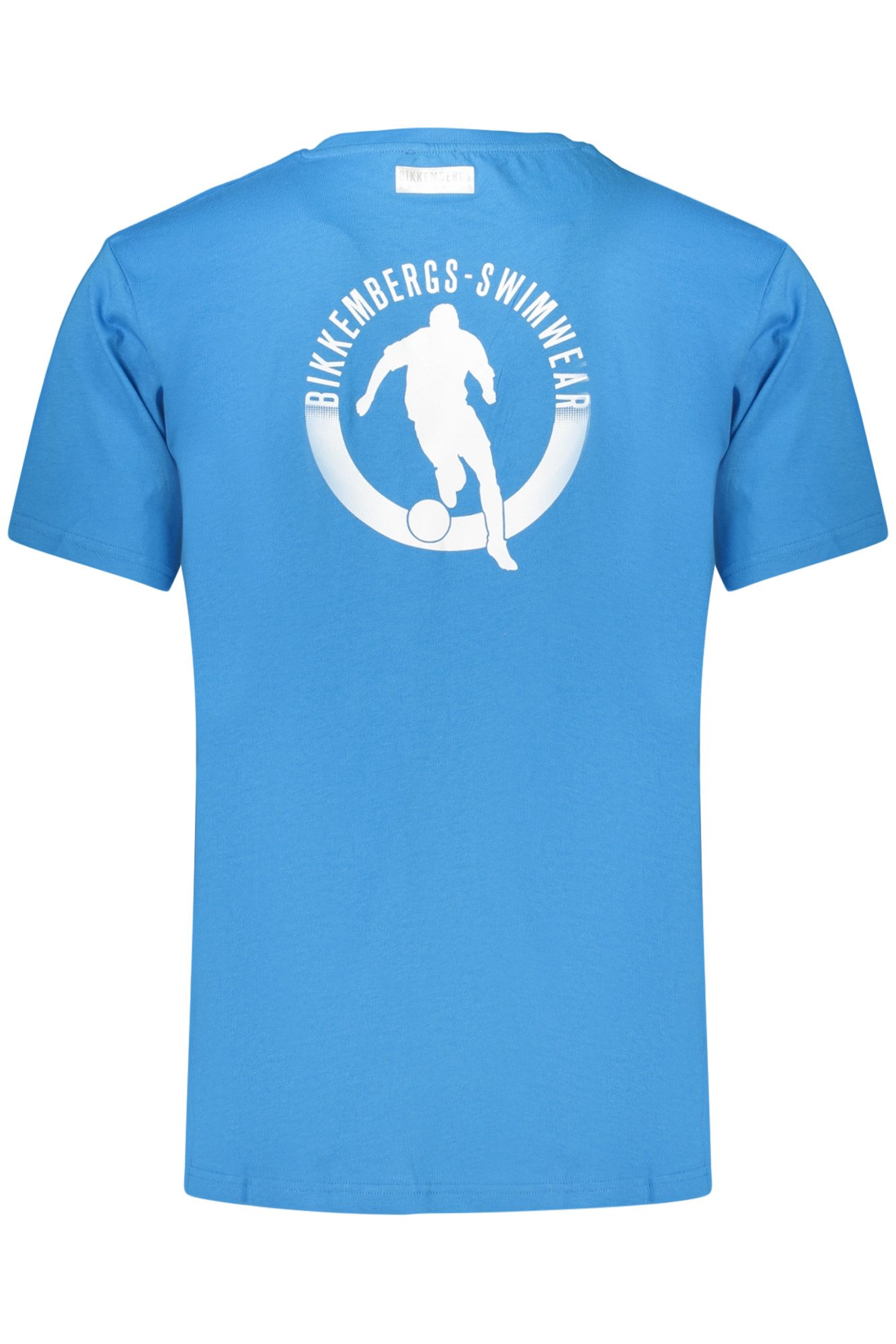 Bikkembergs T-Shirt Blaues Herren Kurzarm T-Shirt mit Print &