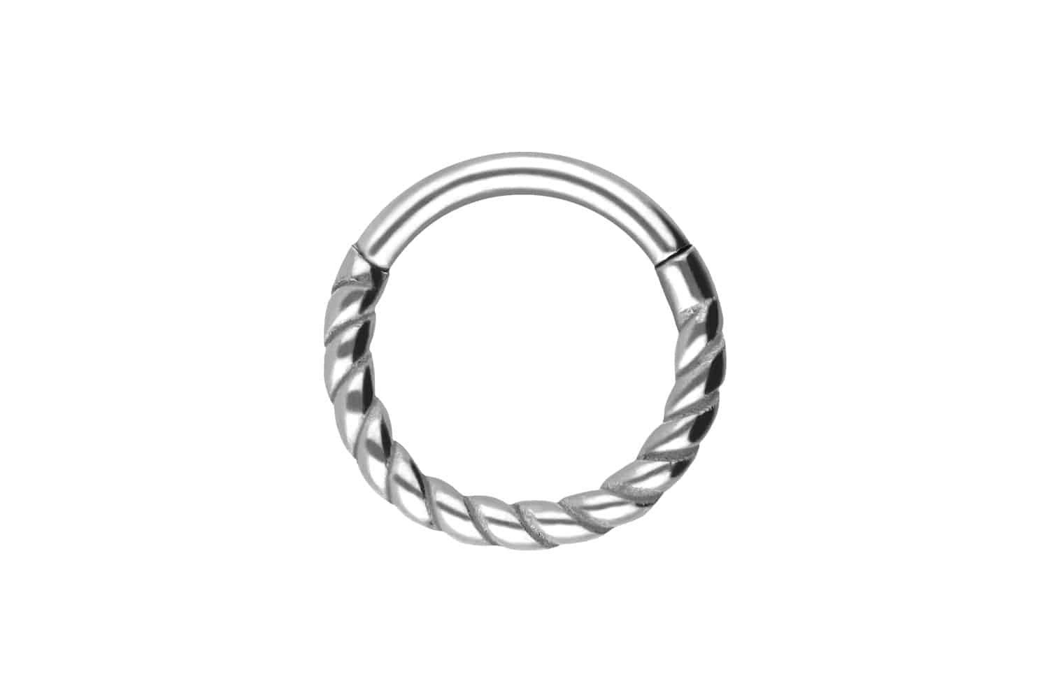 PIERCINGLINE Nasenpiercing Chirurgenstahl Segmentring Clicker GEDREHT Ohrpi günstig online kaufen