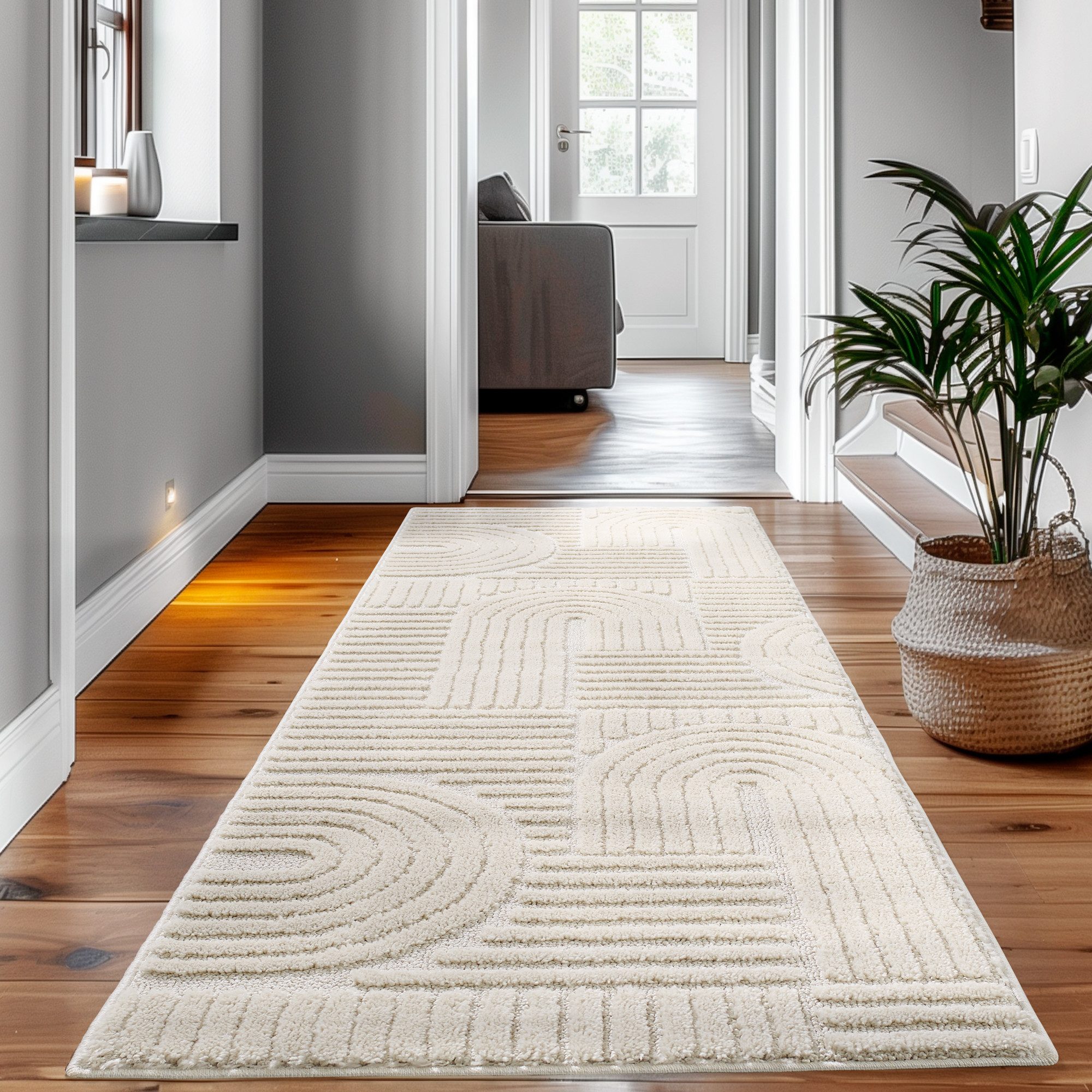 SIMPEX24 Designteppich Skandinavischer Boho, Rechteckig, Höhe: günstig online kaufen