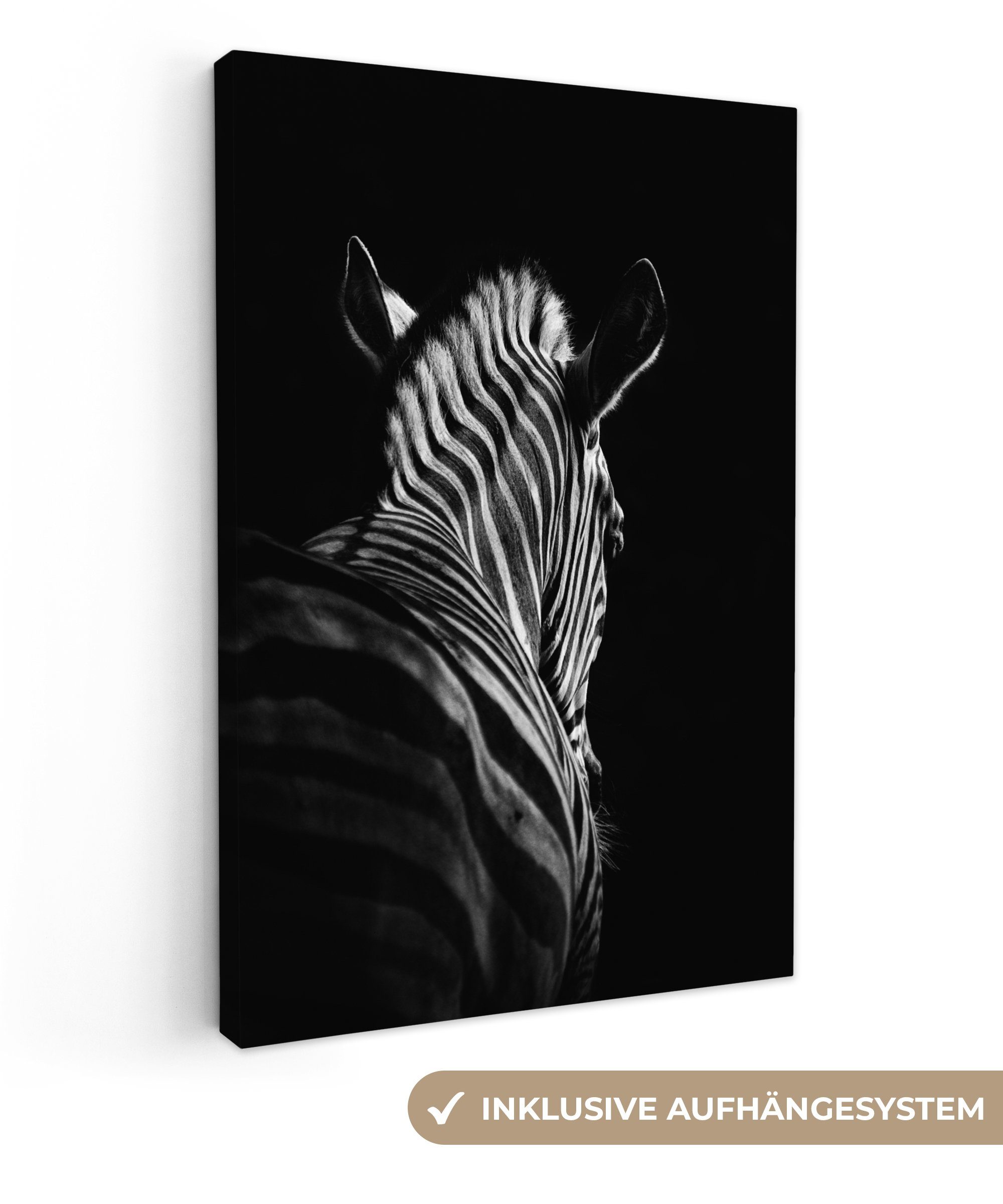 OneMillionCanvasses® Leinwandbild Zebra - Tier - günstig online kaufen