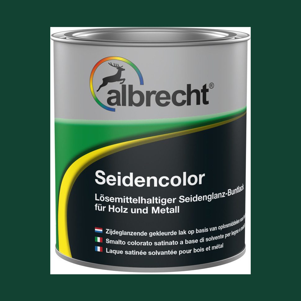 Lack Albrecht Acryl-Buntlack Seidencolor Glanzlack Seidenglänzend Lack Acryllack Buntlack 750 ml, ideal für Holz, Metall, Hart-PVC & Zink